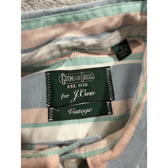 Gitman Bros Shirt Mens Small Button Down Made in USA Vintage Stripe For J Crew - Picture 3 of 8